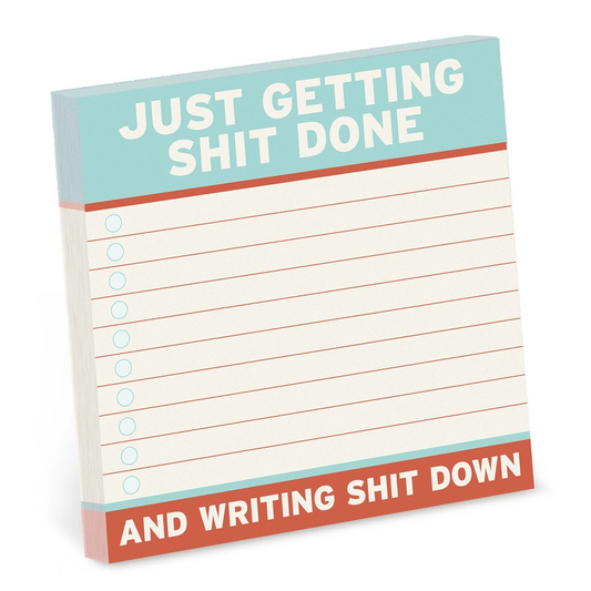 Getting Shit Done Large Sticky Notes (4 X 4-inches)