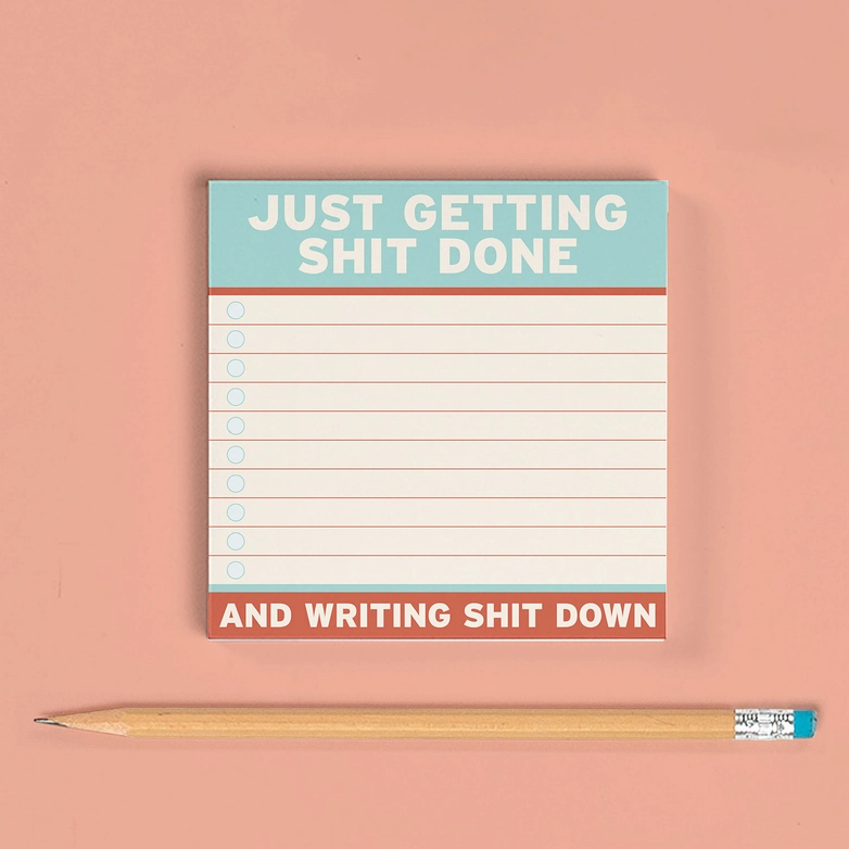 Getting Shit Done Large Sticky Notes (4 X 4-inches)