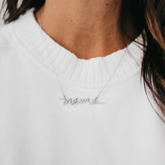 Silver Mama Necklace - Shop Simply Apparel