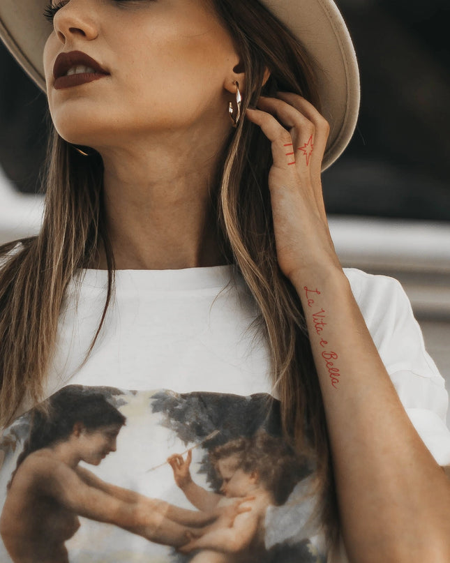 Red Ink Temporary Tattoo Pack - Shop Simply Apparel