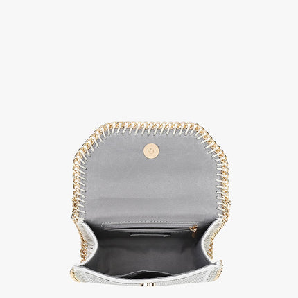 Silver/Black Rhinestone Crossbody - Shop Simply Apparel