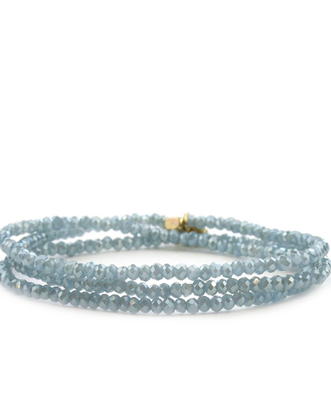 Ice Stretch Crystal Beaded Wrap Bracelet - Shop Simply Apparel