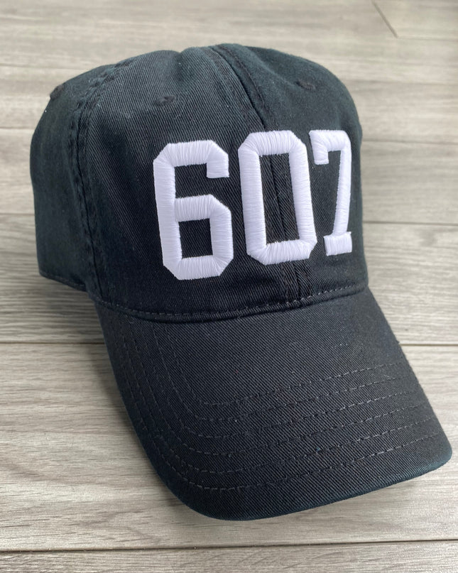 607 Hat Black w/White - Shop Simply Apparel