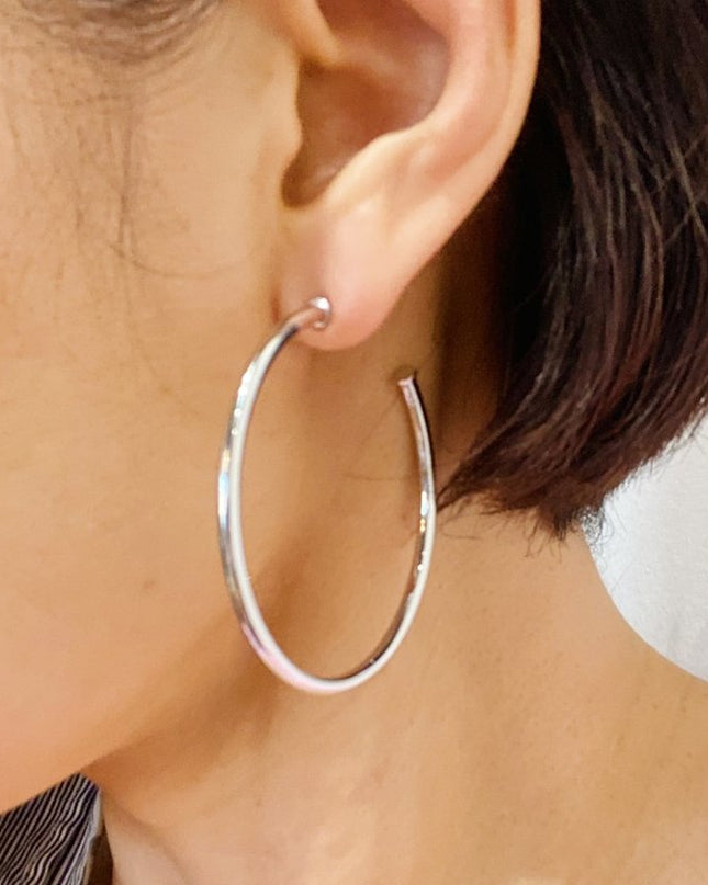 The Best Of Hoops Earrings, Brilliant Silver - Shop Simply Apparel