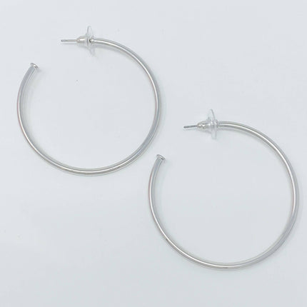 The Best Of Hoops Earrings, Brilliant Silver - Shop Simply Apparel