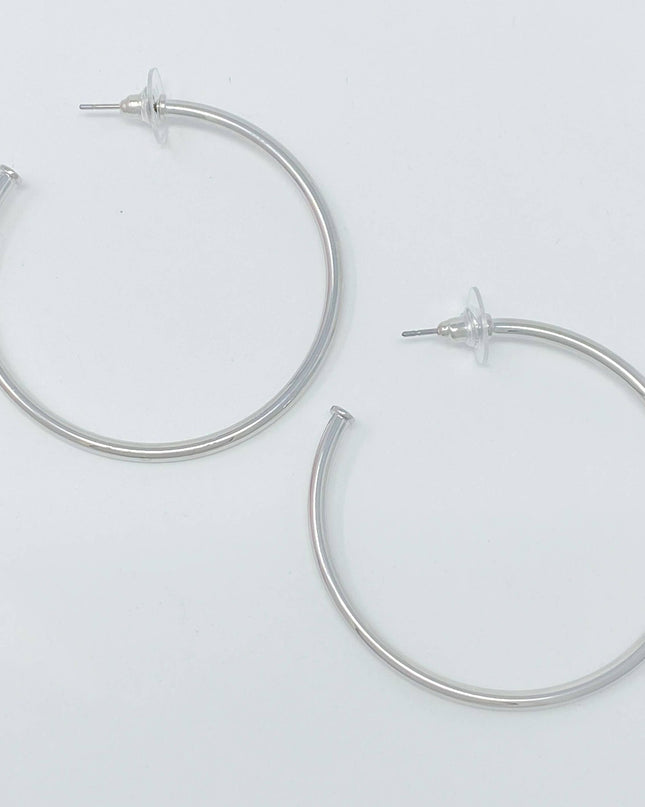 The Best Of Hoops Earrings, Brilliant Silver - Shop Simply Apparel