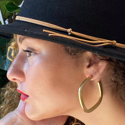 Overall Luxe Square Hoop Earrings - Shop Simply Apparel