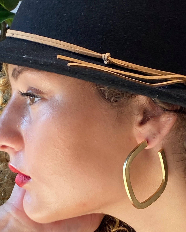 Overall Luxe Square Hoop Earrings - Shop Simply Apparel